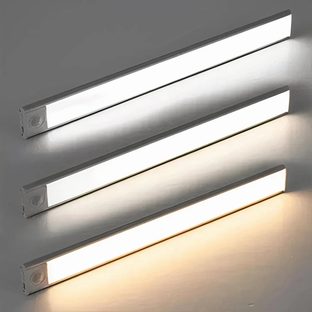 Luminária LED com opções de luz branca, neutra e quente