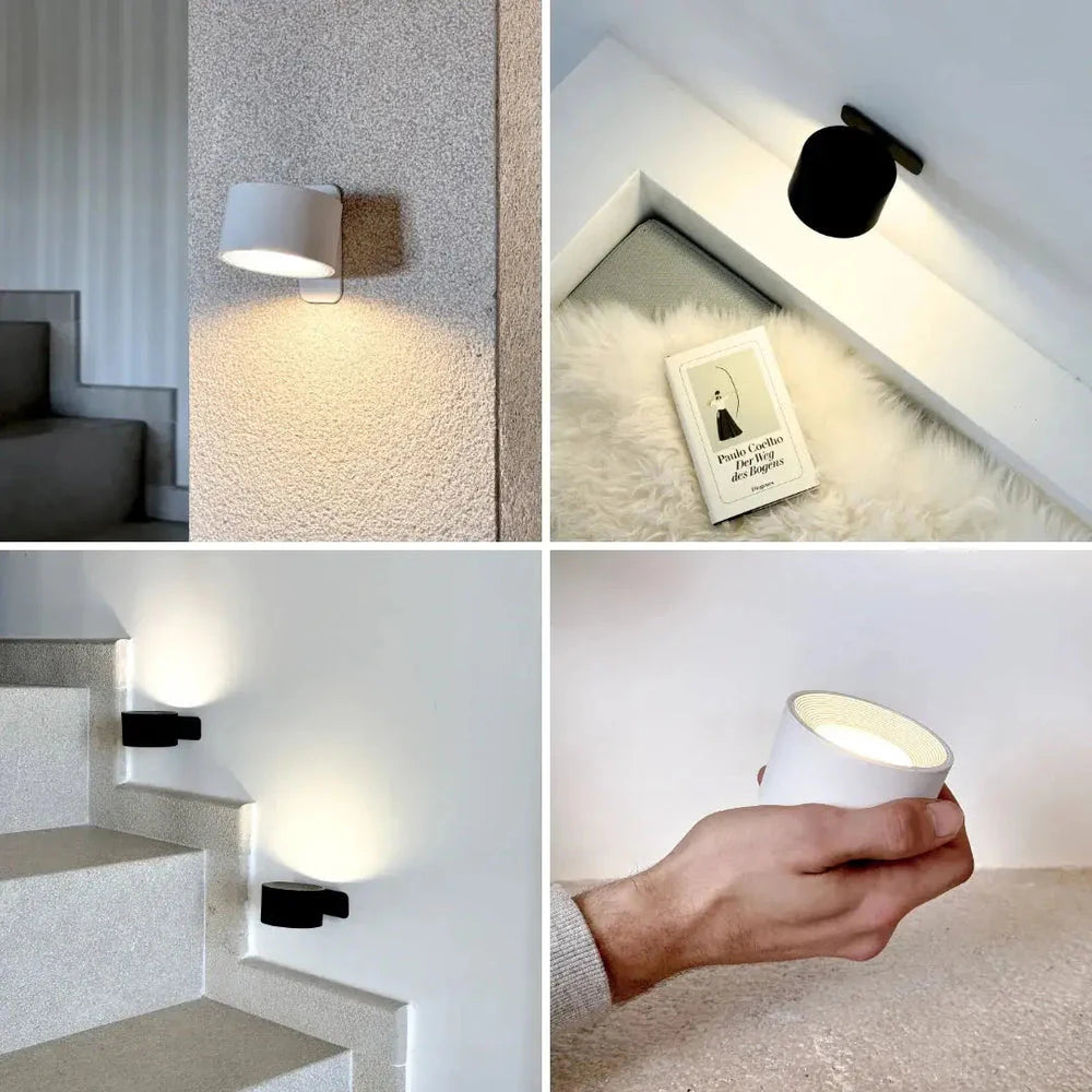 Arandelas Aura Duo em diferentes ambientes internos